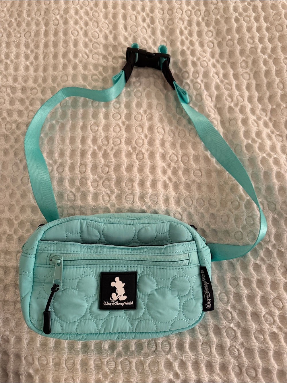 Disney Mint Quilted Mickey Crossbody Bag